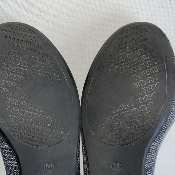 Rothy’s Birdseye Round Toe Flat Marled Black / Grey